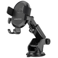 Автотримач для телефона BOROFONE BH39 Amazing bay one touch center console car holder Black (Колір Черный) - фото № 3