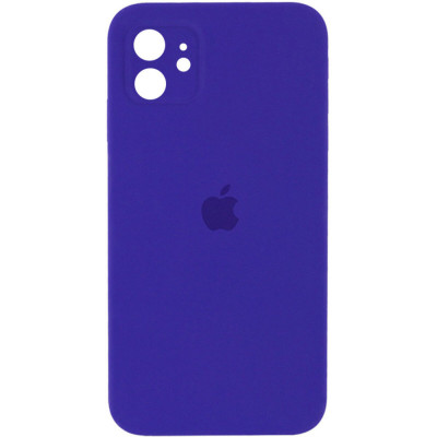 Чохол для смартфона Silicone Full Case AA Camera Protect for Apple iPhone 11 кругл 22,Dark Purple - изображение 1