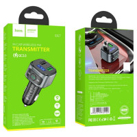 АЗП з FM-модулятором HOCO E67 Fighter QC3.0 18W car BT FM transmitter Black (Колір Черный) - фото № 8