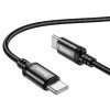 Кабель HOCO X89 Wind 60W charging data cable Type-C to Type-C Black - зображення 5