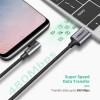 Кабель UGREEN US284 Right Angle USB-A to USB-C Cable 3m (Space Gray) (UGR-70255) - № 3