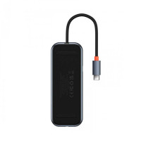 USB-хаб Baseus AcmeJoy 5-Port Type-C HUB Adapter（Type-C to HDMI*1+USB3.0*2+USB2.0*1+Type-C PD&Data *1）Dark Gray (Колір Темно-серый) - фото № 7