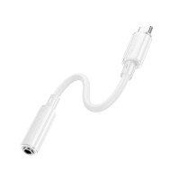 Перехідник BOROFONE BV22 Lemon digital audio conversion cable Type-C to 3.5 White (Колір 7068) - фото № 3