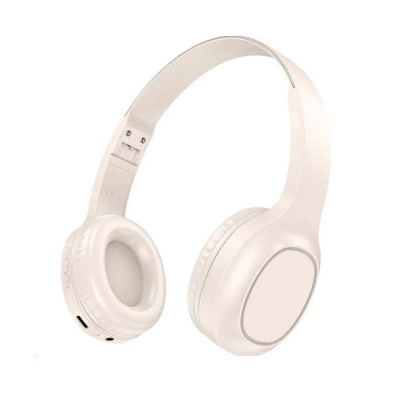 Навушники HOCO W46 Charm BT headset Milky White - зображення 1