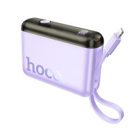 Зовнішній акумулятор HOCO J139 Hero 22.5W+PD20W fully compatible power bank(iP)(10000mAh) Purple