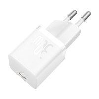 Мережевий зарядний пристрій Baseus GaN5 Fast Charger(mini) 1C 30W EU Moon White(With: Baseus Dynamic 3 Series Fast Charging Data Cable Type-C to Type- (Колір Moon-White) - фото № 6