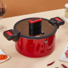 Кастрюля-cкороварка Xiaomi HuoHou Stainless Steel Enamel Micro Pressure Cooker (Red) (Red)- № 3