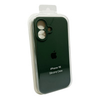 Чохол для смартфона Silicone Full Case AA Camera Protect for Apple iPhone 16 46,Pine Green (Колір Pine Green) - фото № 2
