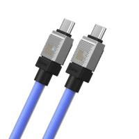 Кабель Baseus CoolPlay Series Fast Charging Cable Type-C to Type-C 100W 1m  Blue (Цвет Синий) - фото № 3