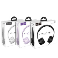 Навушники HOCO W21 Graceful charm wire control headphones Purple (Цвет Фиолетовый) - фото № 5