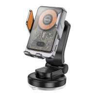Автотримач для телефона з БЗП HOCO HW8 Transparent Discovery Edition wireless fast charging car holder(center console) Metal Gray (Цвет Metal Gray), Атикул k47871 |  купить на VILKI.NET - фото № 1