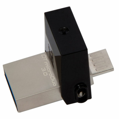 Flash Kingston USB 3.0 DT MicroDuo 32GB micro USB OTG metal - зображення 1