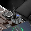 АЗП з FM-модулятором HOCO E67 Fighter QC3.0 18W car BT FM transmitter Black (Черный)- № 7