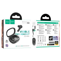 Бездротові навушники HOCO EQ6 Shadow true wireless BT headset Black (Цвет Черный) - фото № 2