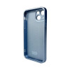 Чохол для смартфона AG Glass Matt Frame Color Logo for Apple iPhone 12 Sierra Blue (Sierra Blue)- № 2