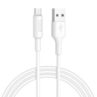 Кабель HOCO X25 USB to Micro 2A, 1m, PVC, PVC connectors, White (Цвет Білий) - фото № 2