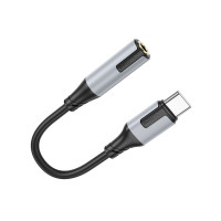 Перехідник BOROFONE BV19 Creator digital audio converter Type-C to 3.5mm Black (Колір Черный) - фото № 4