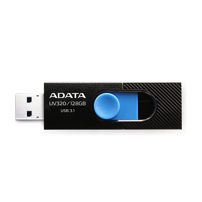Flash A-DATA USB 3.0 AUV 320 128Gb Black/Blue (AUV320-128G-RBKBL) - зображення 2