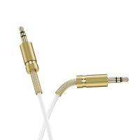 Аудiокабель HOCO UPA31 Cindy spring audio cable AUX White (Колір Білий) - фото № 3