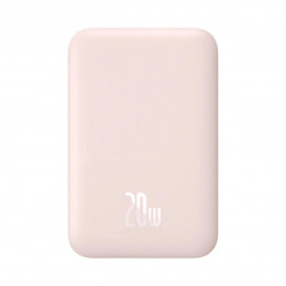 Зовнішній акумулятор Baseus Magnetic Wireless Charging Power bank 6000mAh 20W With Cable Pink