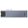 USB-хаб Baseus Thunderbolt C+Pro Seven-in-one smart HUB docking station Grey  Baseus - № 1