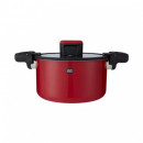 Кастрюля-cкороварка Xiaomi HuoHou Stainless Steel Enamel Micro Pressure Cooker (Red)