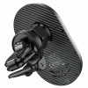 Тримач для мобiльного з БЗП HOCO CA91 Magic magnetic wireless fast charging car holder Gray - зображення 3