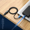 Кабель Vention USB 2.0 A Male to A Female Extension Cable 1M black PVC Type (CBIBF) - зображення 3