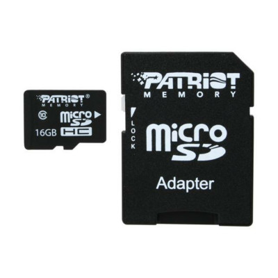microSDHC (UHS-1) Patriot LX Series 16Gb class 10 (adapter SD) - изображение 1