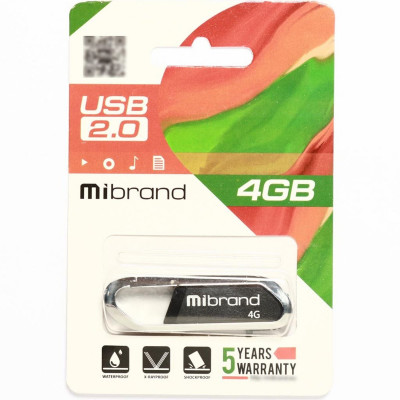 Flash Mibrand USB 2.0 Aligator 4Gb Black - изображение 2