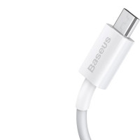 Кабель Baseus Superior Series Fast Charging Data Cable USB to Micro 2A 1m White (Цвет Белый) - фото № 2