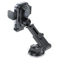 Автотримач для телефона з БЗП ACEFAST D53 wireless charging car holder with electric clamp for dashboard Black (Цвет Black) - фото № 5