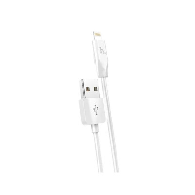 Кабель HOCO X1 USB to iP 2.4A, 2м, PVC, роз'єми PVC, Білий (6957531032014) - зображення 1