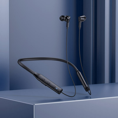 Навушники BOROFONE BE59 Rhythm neckband BT earphones Black (BE59B) - изображение 3