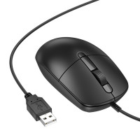 Миша BOROFONE BG17 Morning business wired mouse Black (Колір 7073) - фото № 3