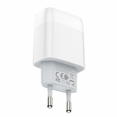 Мережевий зарядний пристрій HOCO C73A Glorious dual port charger White (6931474712912) - изображение 4