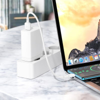 Кабель BOROFONE BX93 Super power 27W charging data cable Type-C(L=0.25M) White (Цвет 7068) - фото № 8
