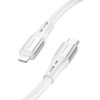 Кабель BOROFONE BX88 Solid PD silicone charging data cable for iP White (BX88LPW) - зображення 2