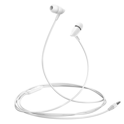 Навушники Usams EP-37 In-ear Plastic Earphone 1.2M White - зображення 2