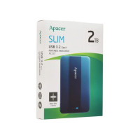 Зовнішній жорсткий диск PHD External 2.5'' Apacer USB 3.2 Gen.1 AC237 2Tb Blue (color box) (Колір Синий) - фото № 2