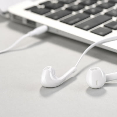 Навушники HOCO M39 Rhyme sound earphones with microphone White - зображення 4
