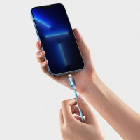 Кабель Baseus Gem Fast-Charging Data Cable USB-C to iP 20W 2m Galaxy Blue  - фото № 7