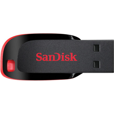 Flash SanDisk USB 2.0 Cruzer Blade 64Gb Black/Red - зображення 1