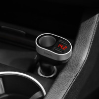 Автомобільний зарядний пристрій HOCO Z29 Regal digital display cigarette lighter car charger Black (Цвет Черный) - фото № 4