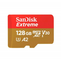 Карта пам'яті microSDXC (UHS-1 U3) SanDisk Extreme For Action Cams and Drones A2 128Gb class 10 V30 (R190MB/s,W90MB/s) (adapter)  - фото № 2