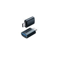 Адаптер Baseus Ingenuity Series Mini OTG Adaptor Type-C to USB-A 3.1 Blue  - фото № 2