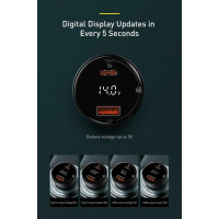 Автомобільний зарядний пристрій Baseus Superme Digital Display PPS Dual Quick Charger Car Charger 100 W Black (Цвет Черный) - фото № 8