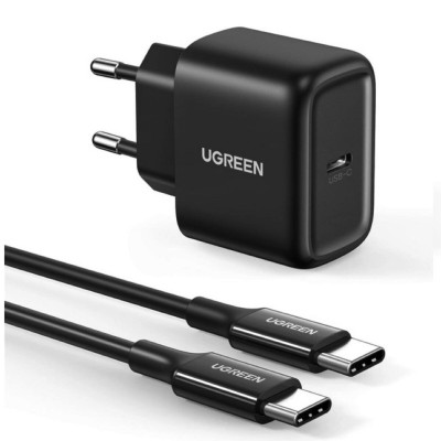 Зарядний пристрій UGREEN CD250 PD Fast Charger+USB Cable EU(UGR-50581) - зображення 1