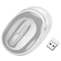 Маніпулятор миша бездротова HOCO GM34 Nuevo dual-mode business wireless mouse Gray White