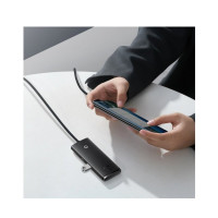 USB-хаб Baseus Lite Series 4-Port USB-A HUB Adapter (USB-A to USB 3.0*4 ) 1m Black (Цвет Черный) - фото № 5